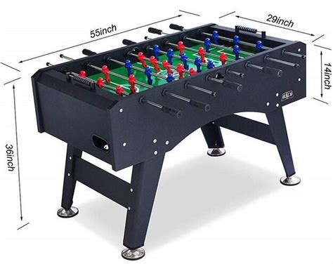 official size of foosball table|official foosball table dimensions.